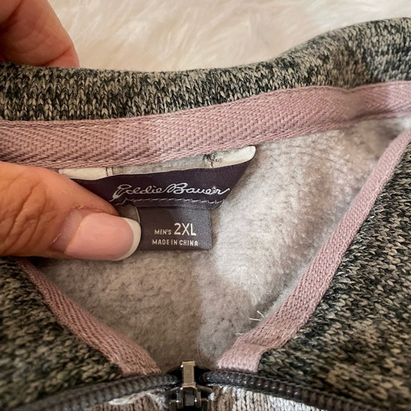 Eddie bauer 3/4 zip pullover gray size 2XL - Picture 3 of 3